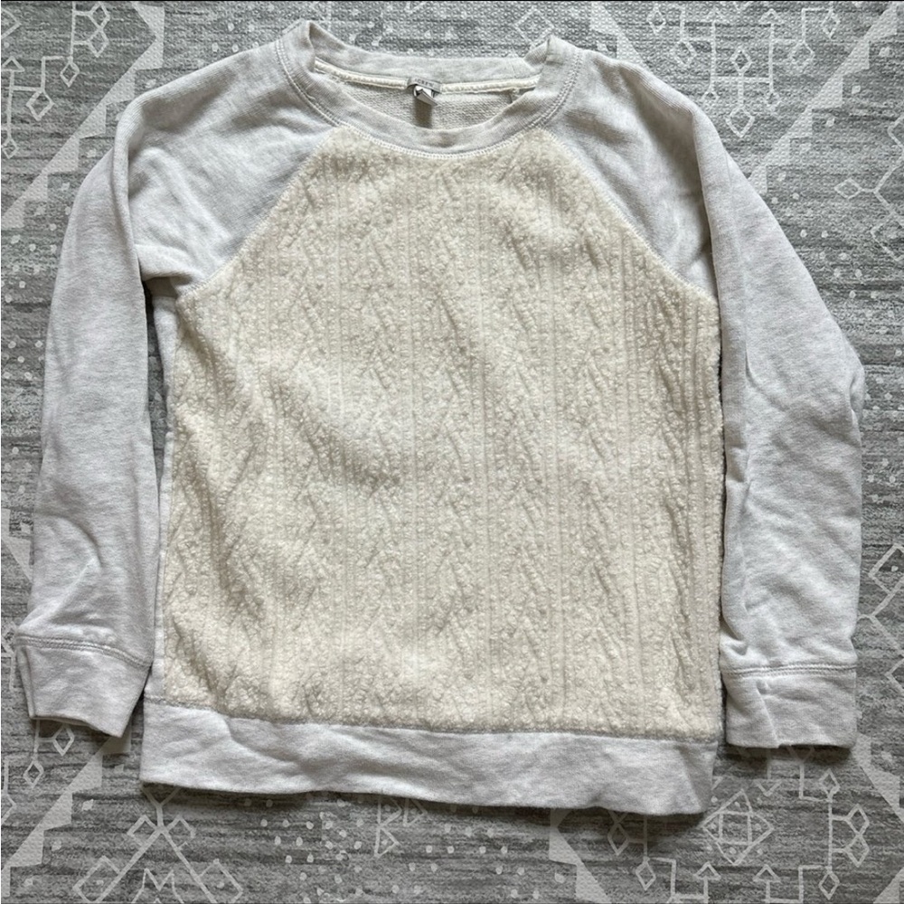 J. Crew Cream Textured Sweater